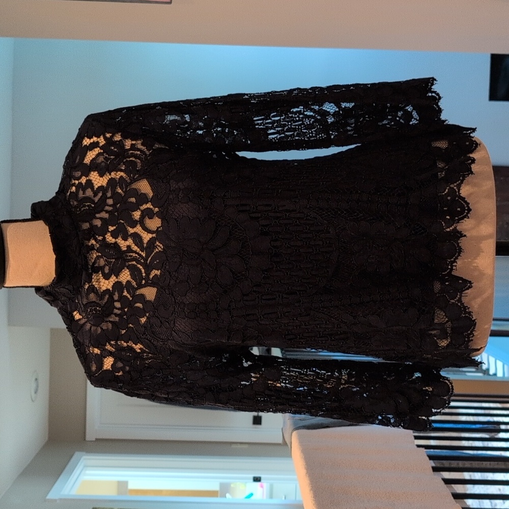 Allison Joy Midnight Lace Blouse
